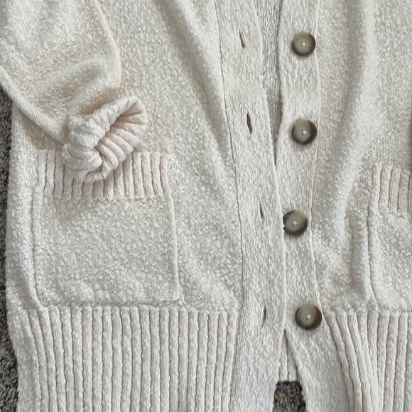 LOFT Sweaters - Loft Relaxed V-Neck Cardigan. Cream color, size small